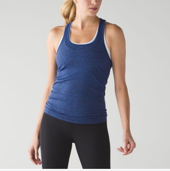 Lululemon Swiftly Tech Racerback Sapphire Blue Size 4 - Picture 1 of 8